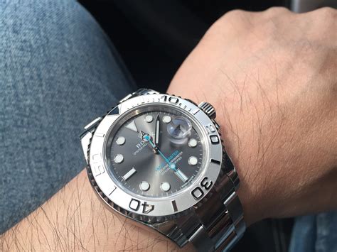 rolex 116622 開 箱|35歲的生日禮物，人生第一隻 勞力士 116622 灰面藍針遊艇鉑金框 .